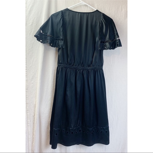 See by Chloe Black Silk Cutwork Detail Dress - Picture 3 of 11